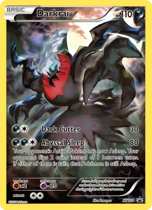 Darkrai XY114 XY Black Star Promos Pokesingles