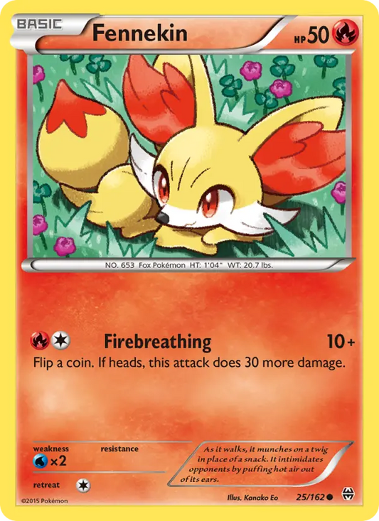 Fennekin 25 BREAKthrough Pokesingles