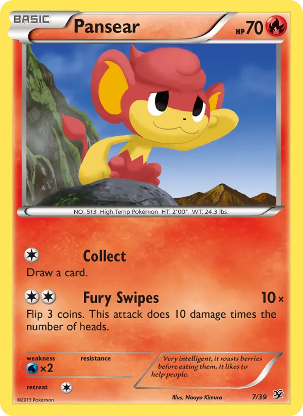 Pansear 7 Kalos Starter Set Pokesingles