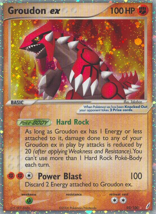 Groudon ex 93 Crystal Guardians Pokesingles
