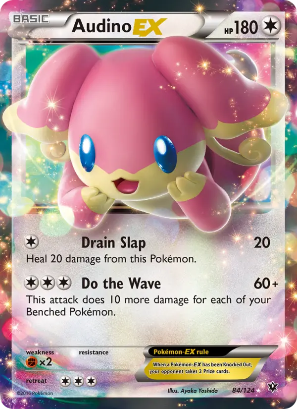 Audino EX 84 Fates Collide Pokesingles