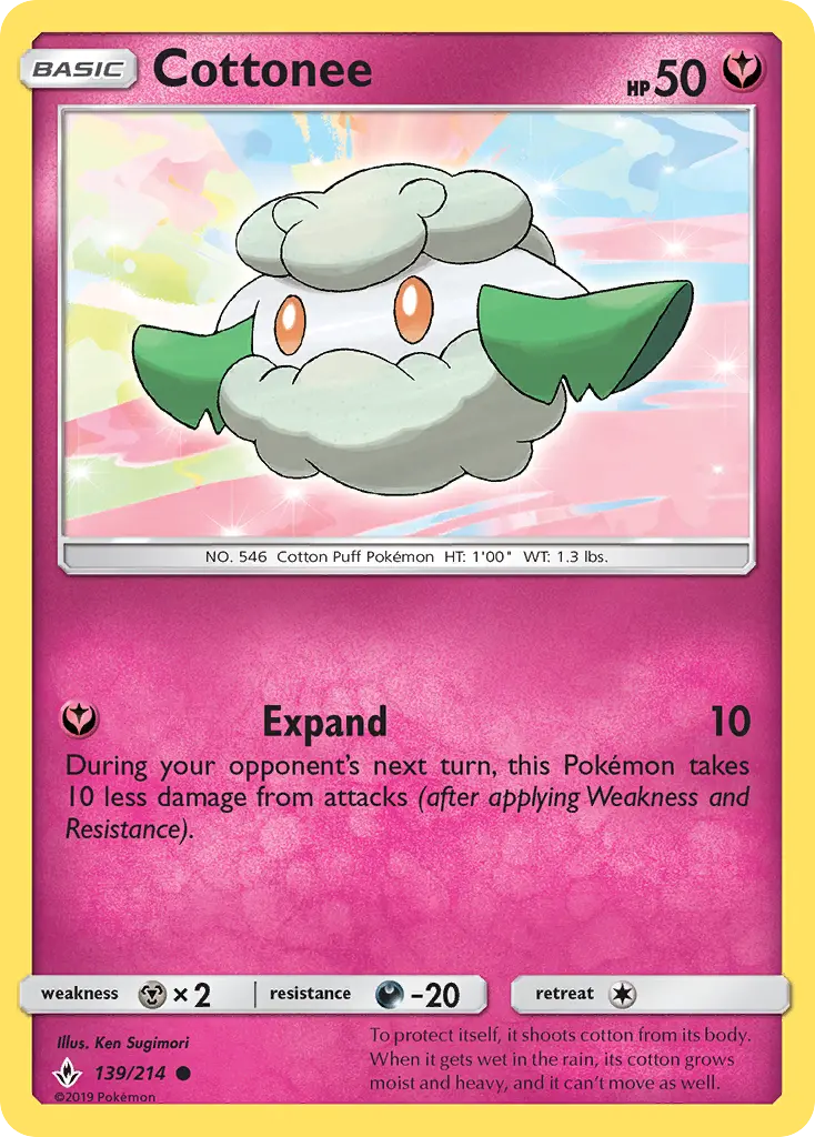 Cottonee 139 Unbroken Bonds Pokesingles