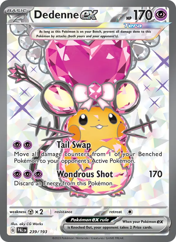 Dedenne ex 239 Paldea Evolved Pokesingles