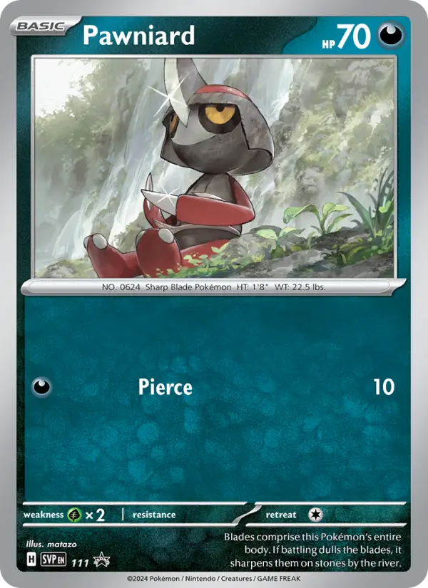 Pawniard 111 SVP Black Star Promos Pokesingles