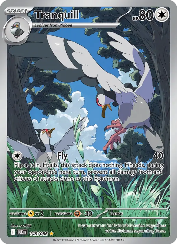 Tranquill 149 Black Bolt Pokesingles