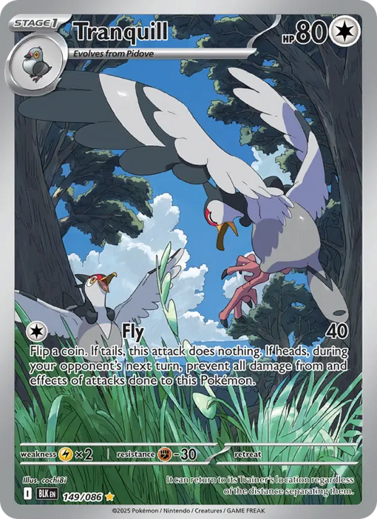 Tranquill 149 Black Bolt Pokesingles