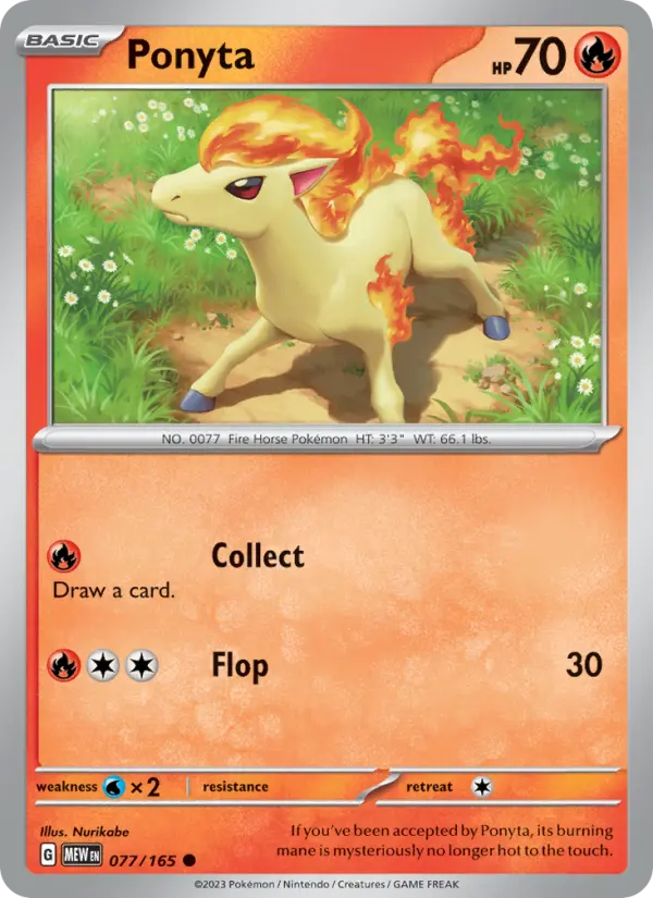 Ponyta 77 151 Pokesingles