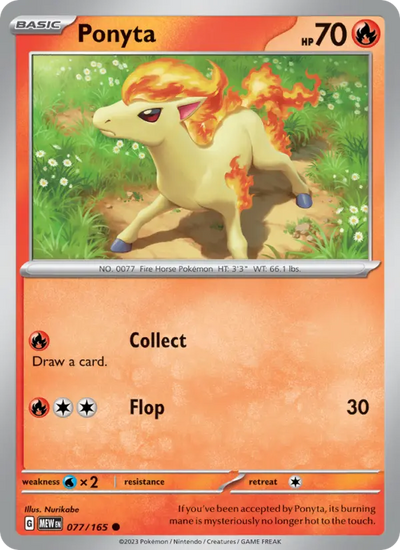 Ponyta 77 151 Pokesingles
