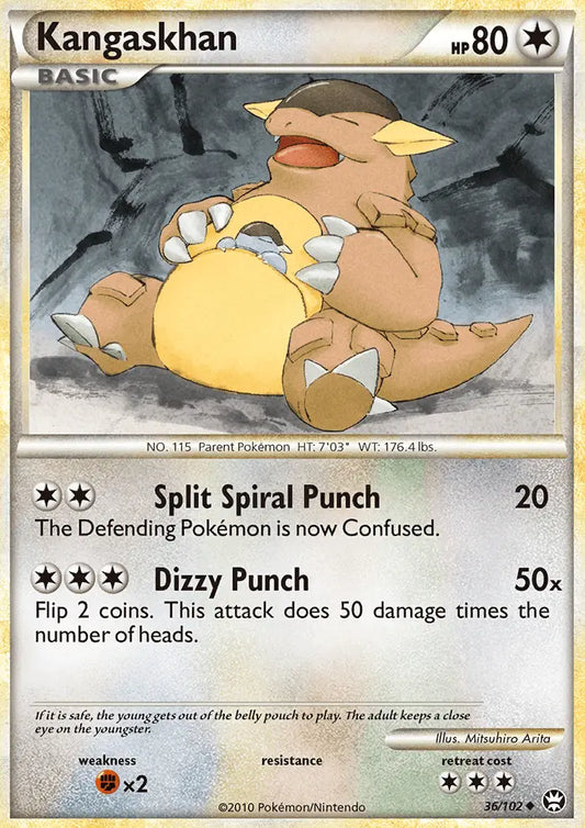 Kangaskhan 36 Triumphant Pokesingles