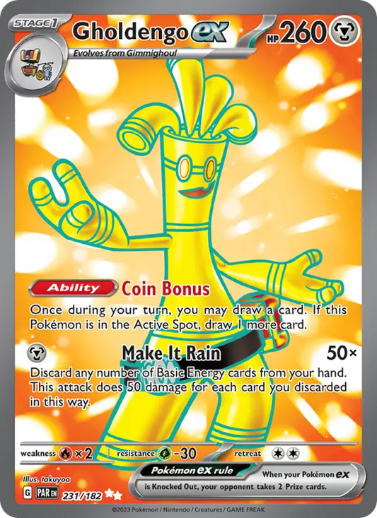 Gholdengo ex 231 Paradox Rift Pokesingles