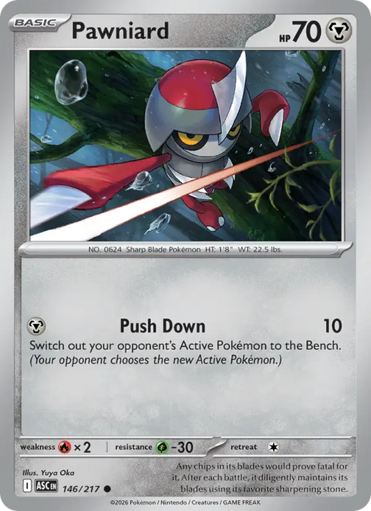 Pawniard 146 Ascended Heroes Pokesingles