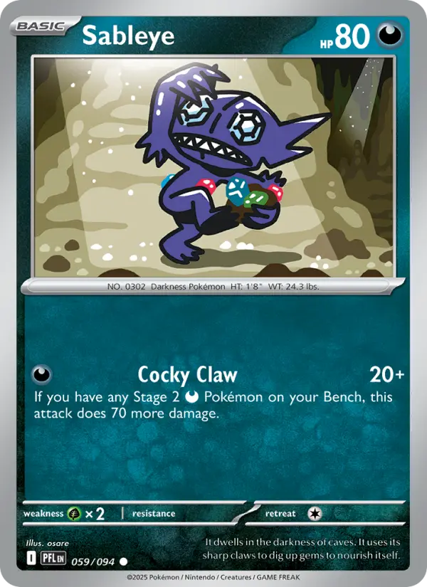 Sableye 59 Phantasmal Flames Pokesingles