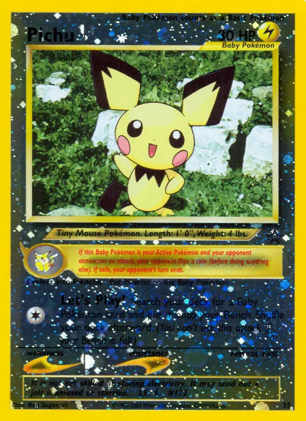 Pichu 35 Wizards Black Star Promos Pokesingles