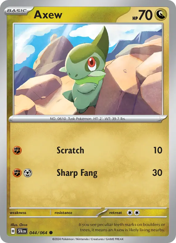 Axew 44 Shrouded Fable Pokesingles
