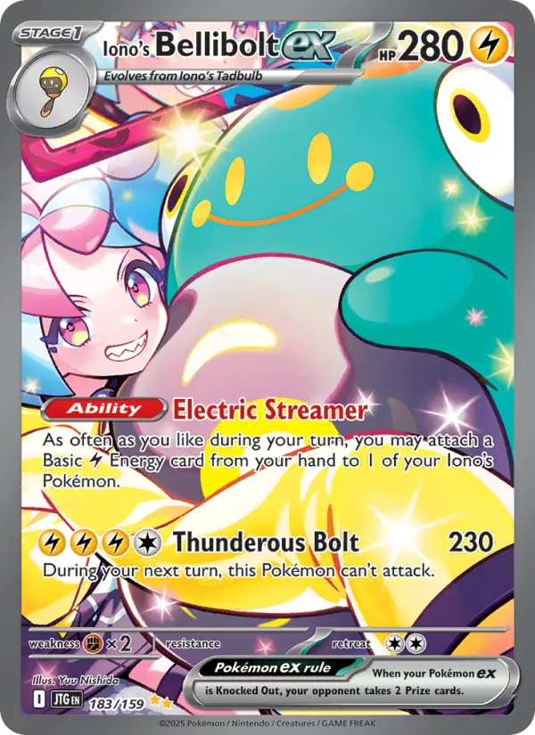 Iono's Bellibolt ex 183 Journey Together Pokesingles