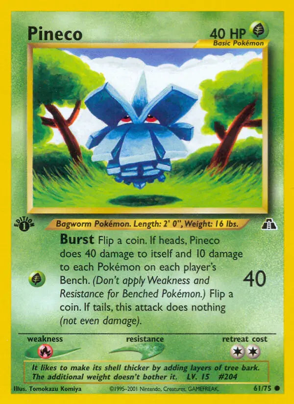 Pineco 61 Neo Discovery Pokesingles