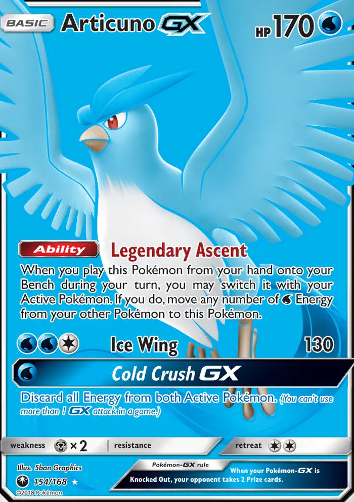 Articuno GX 154 Celestial Storm Pokesingles