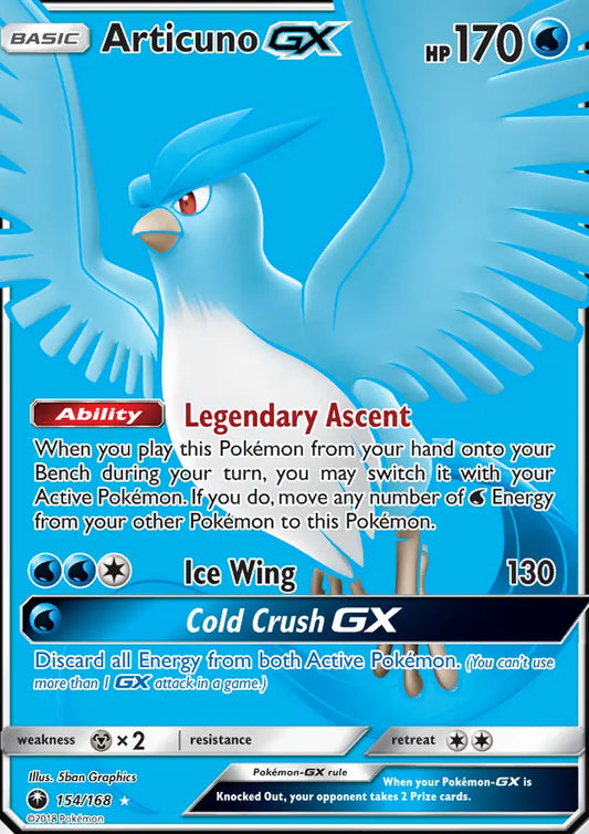 Articuno GX 154 Celestial Storm Pokesingles