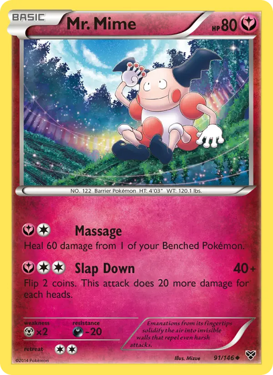Mr. Mime 91 XY Pokesingles