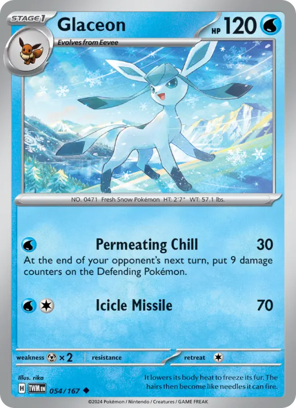 Glaceon 54 Twilight Masquerade Pokesingles