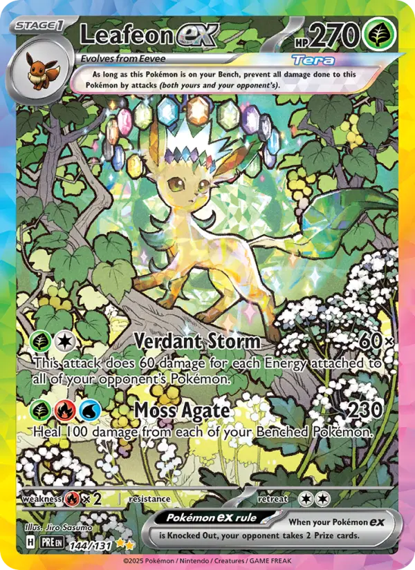Leafeon ex 144 Prismatic Evolutions Pokesingles
