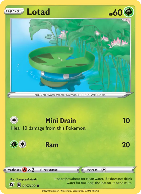 Lotad 7 Rebel Clash Pokesingles