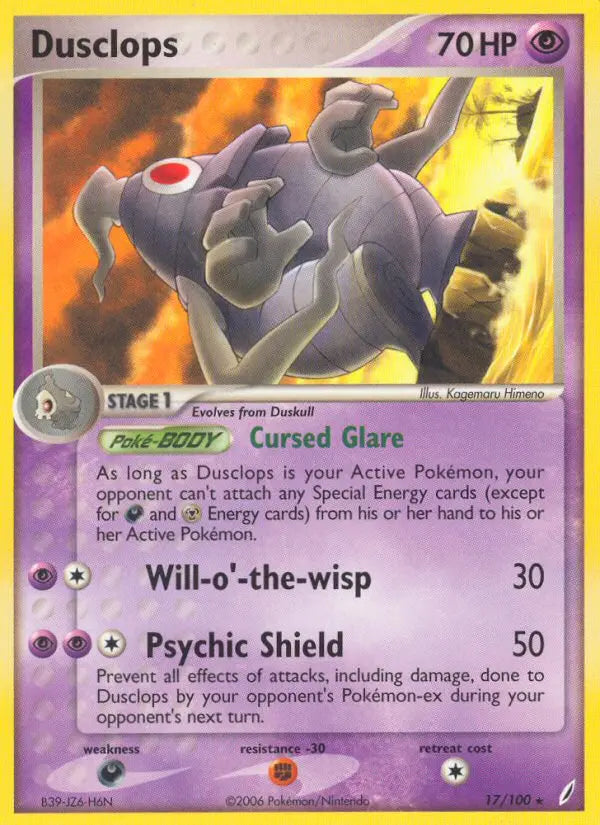 Dusclops 17 Crystal Guardians Pokesingles