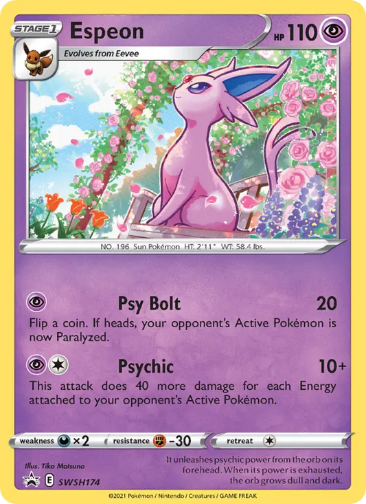 Espeon SWSH174 SWSH Black Star Promos Pokesingles