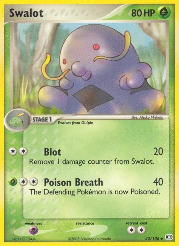 Swalot 40 Emerald Pokesingles