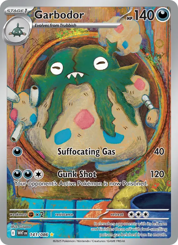 Garbodor 141 White Flare Pokesingles