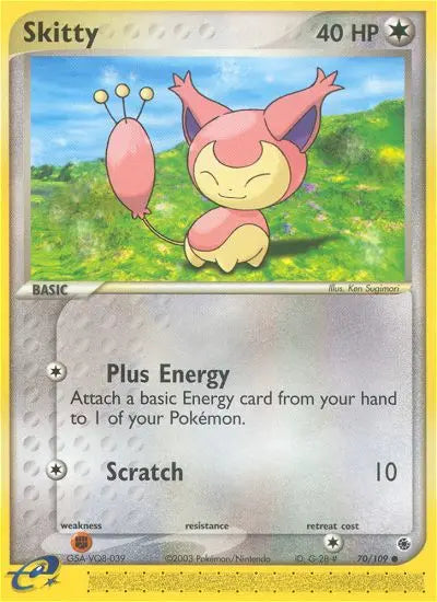 Skitty 70 Ruby & Sapphire Pokesingles
