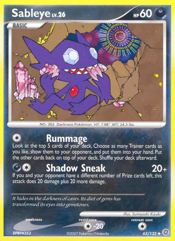 Sableye 63 Secret Wonders Pokesingles
