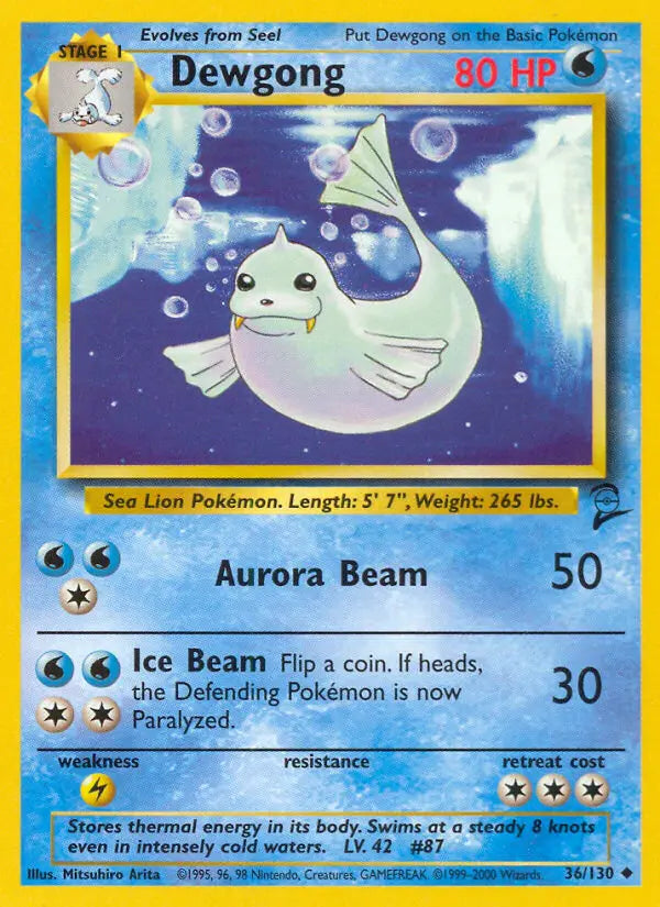 Dewgong 36 Base Set 2 Pokesingles