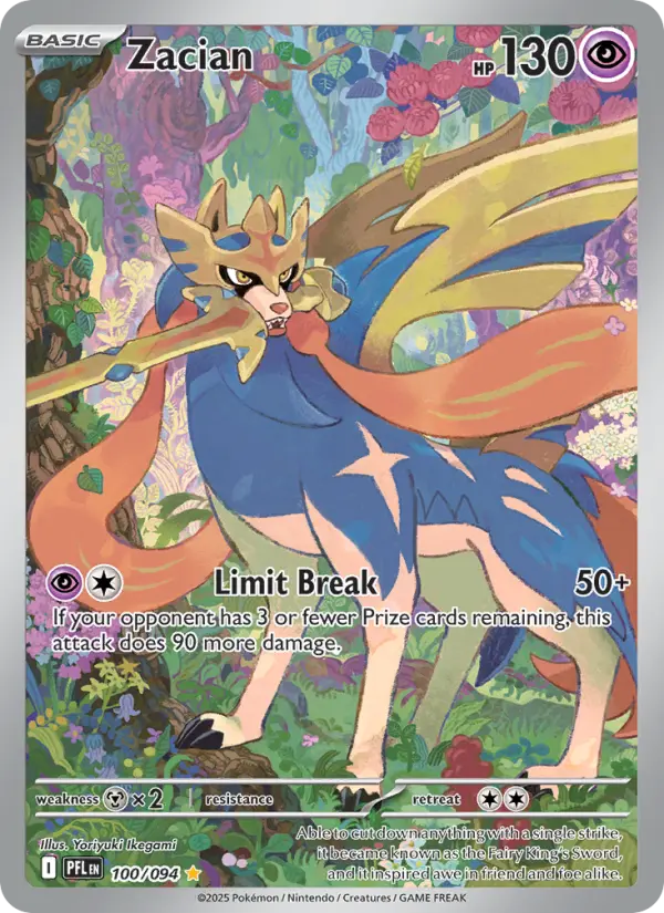 Zacian 100 Phantasmal Flames Pokesingles