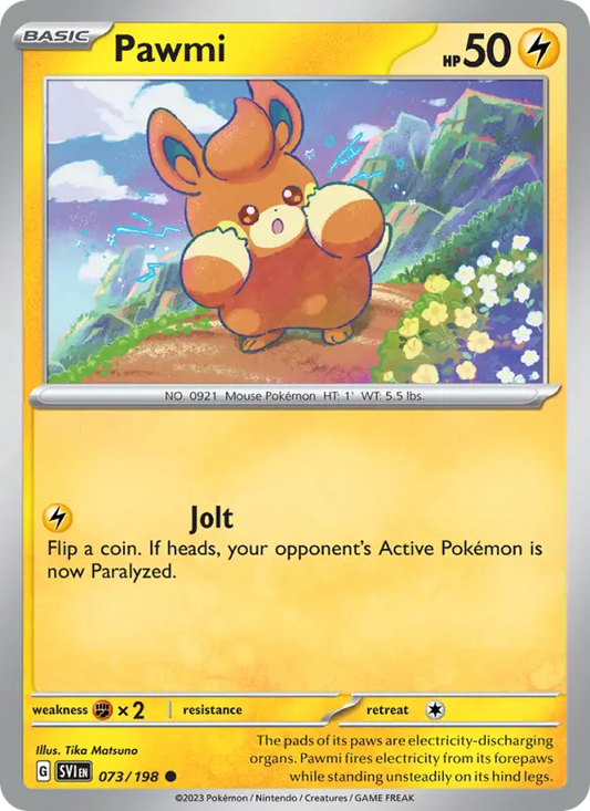 Pawmi 73 Scarlet & Violet Pokesingles