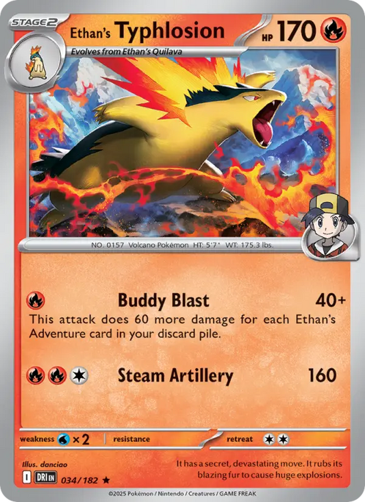Ethan's Typhlosion 34 Destined Rivals Pokesingles