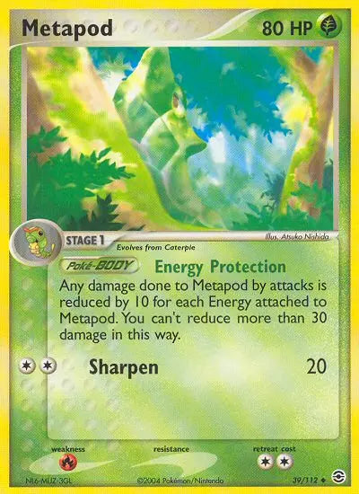 Metapod 39 FireRed & LeafGreen Pokesingles