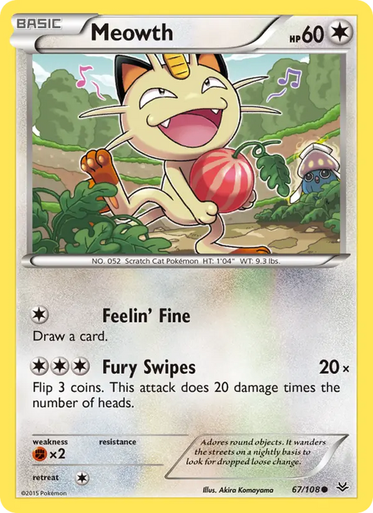Meowth 67 Roaring Skies Pokesingles