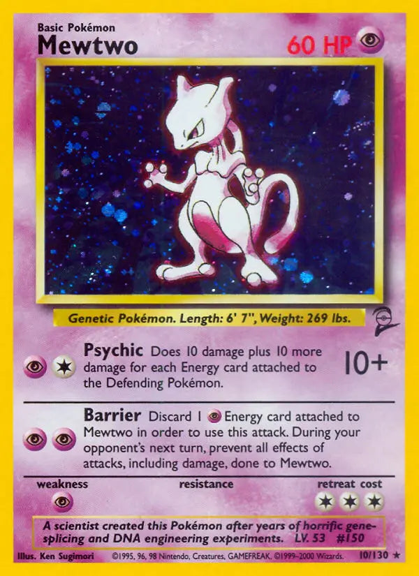 Mewtwo 10 Base Set 2 Pokesingles