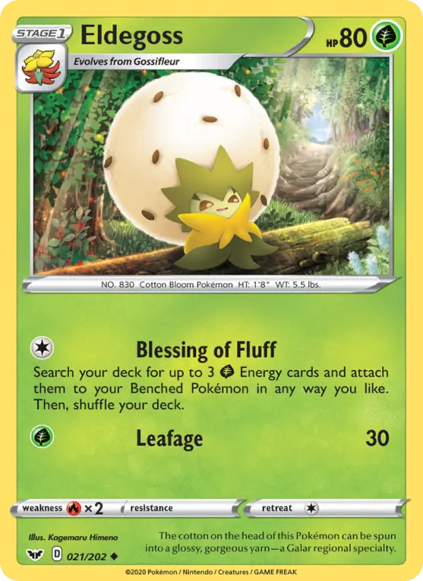 Eldegoss 21 Sword & Shield Pokesingles