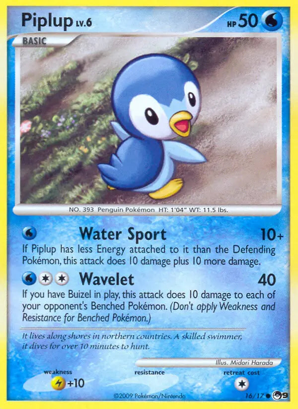 Piplup 16 POP Series 9 Pokesingles