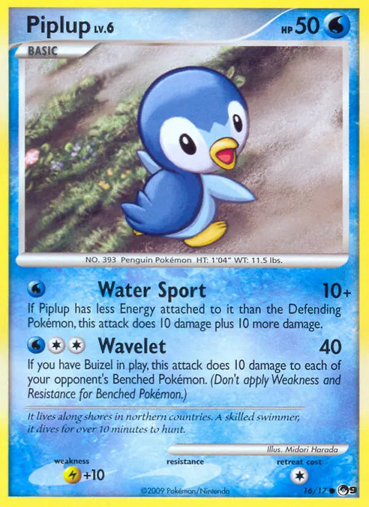 Piplup 16 POP Series 9 Pokesingles