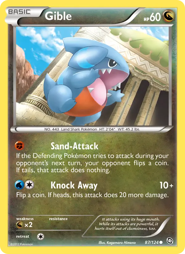 Gible 87 Dragons Exalted Pokesingles