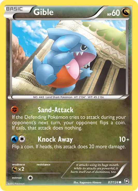 Gible 87 Dragons Exalted Pokesingles