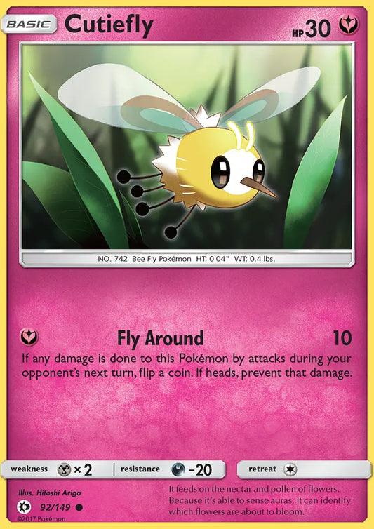 Cutiefly 92 Sun & Moon Pokesingles