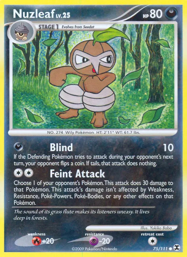 Nuzleaf 75 Rising Rivals Pokesingles