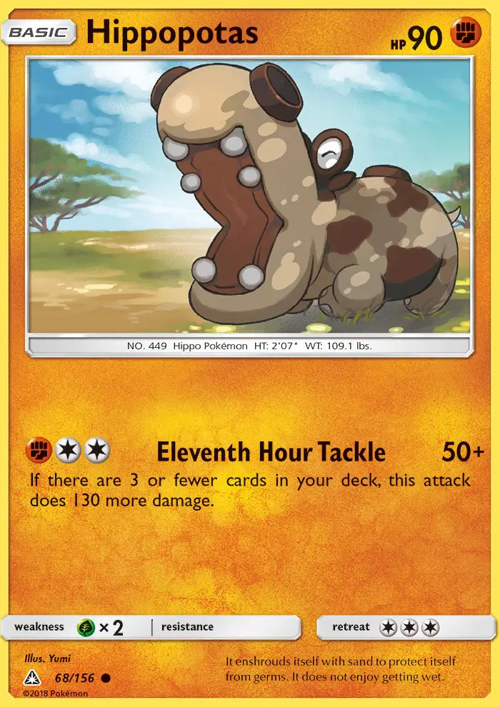 Hippopotas 68 Ultra Prism Pokesingles