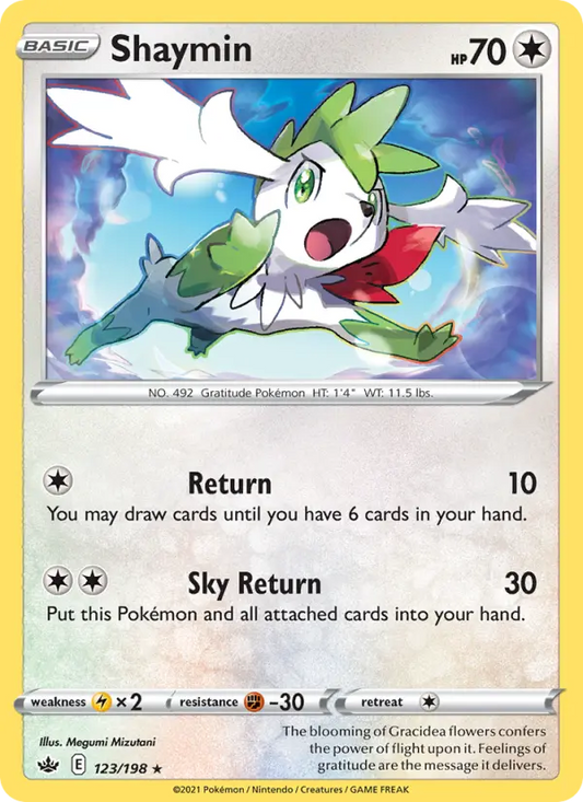 Shaymin 123 Chilling Reign Pokesingles