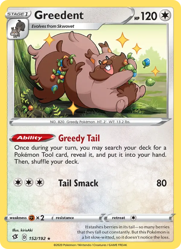 Greedent 152 Rebel Clash Pokesingles