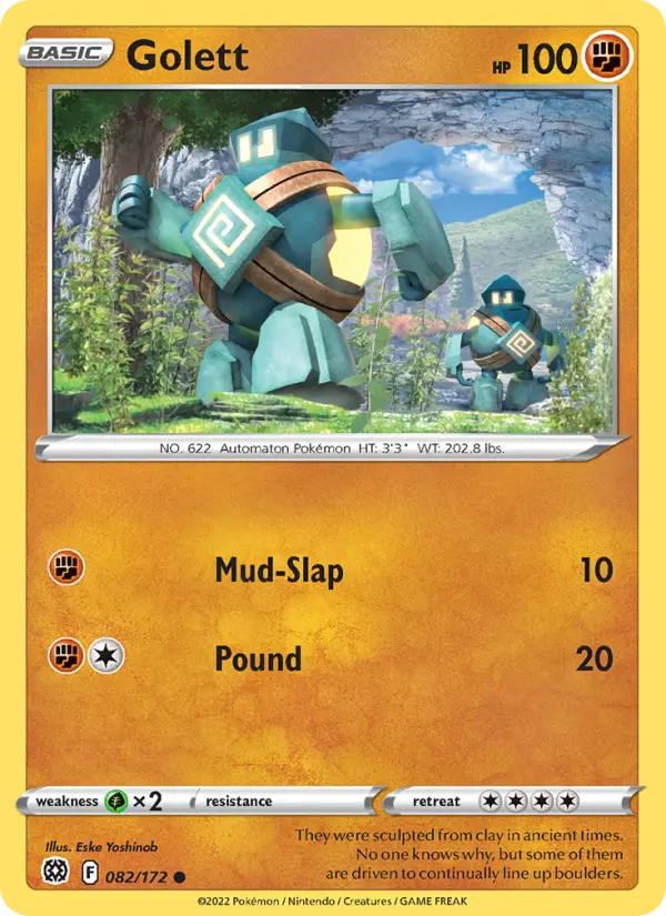 Golett 82 Brilliant Stars Pokesingles